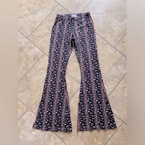 Flare floral printed pants